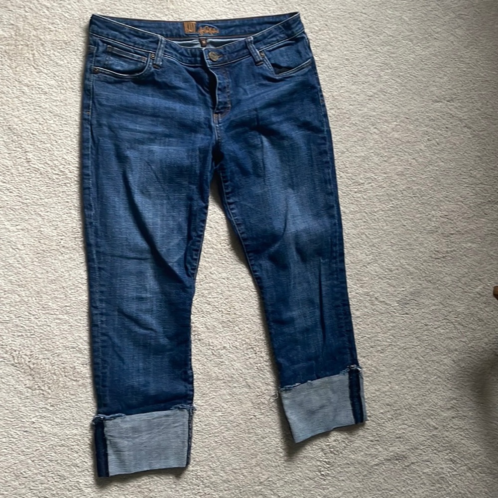 Kut from the Kloth cropped capri cuffed jeans